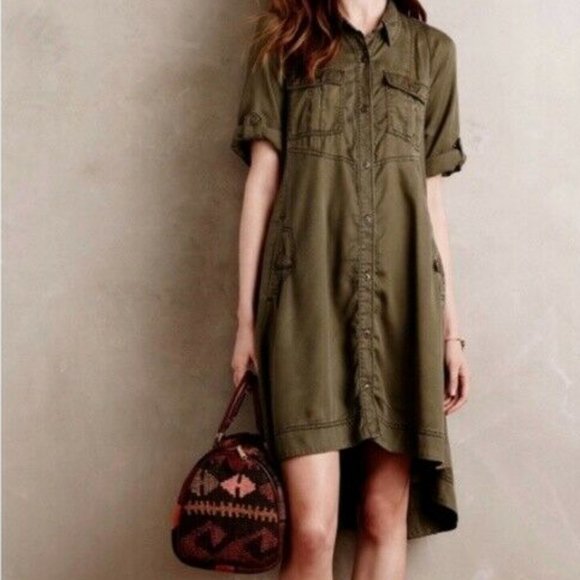 Anthropologie Holding Horses Military Swing Hi Low - Picture 1 of 6